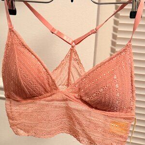 FOREVER 21 Lace Bralette - CORAL - L